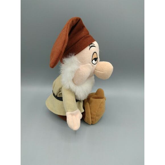 RARE Walt Disney World Sleepy Brown Hat Plush Snow White Dwarf Factory Error - Picture 6 of 12